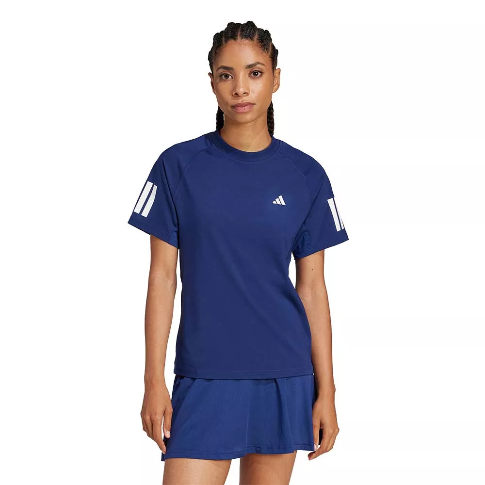 T-shirt Adidas 3 Bandes Femme Bleu marine
