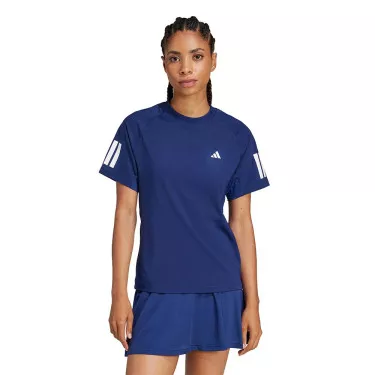 T-shirt Adidas 3 Bandes Femme Bleu marine