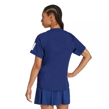 T-shirt Adidas 3 Bandes Femme Bleu marine
