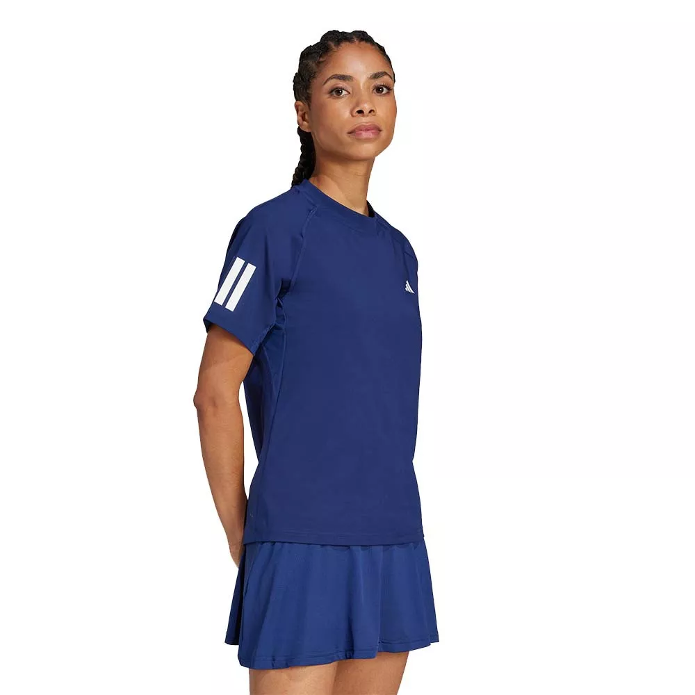 T-shirt Adidas 3 Bandes Femme Bleu marine