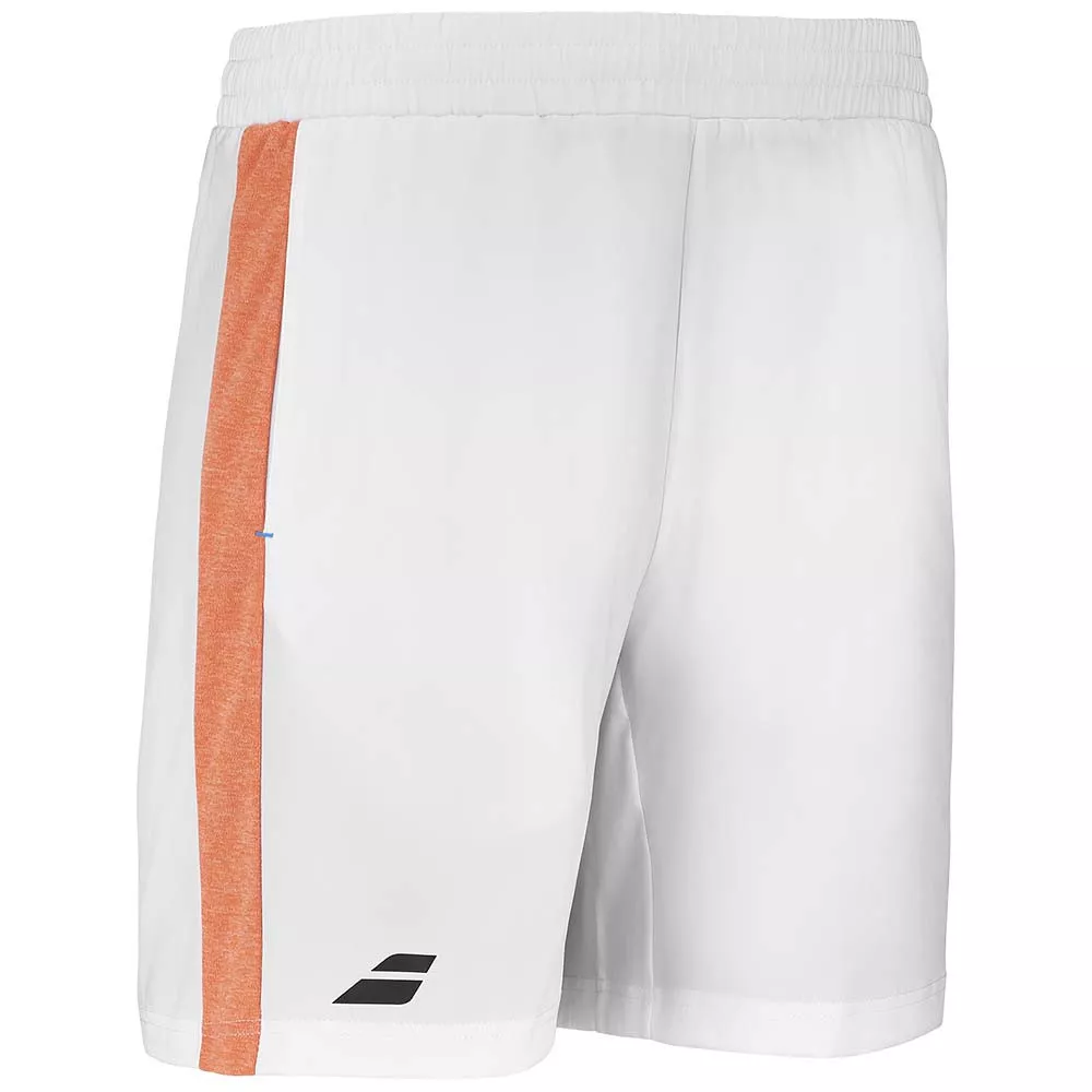 Short Babolat Play Blanc / Orange
