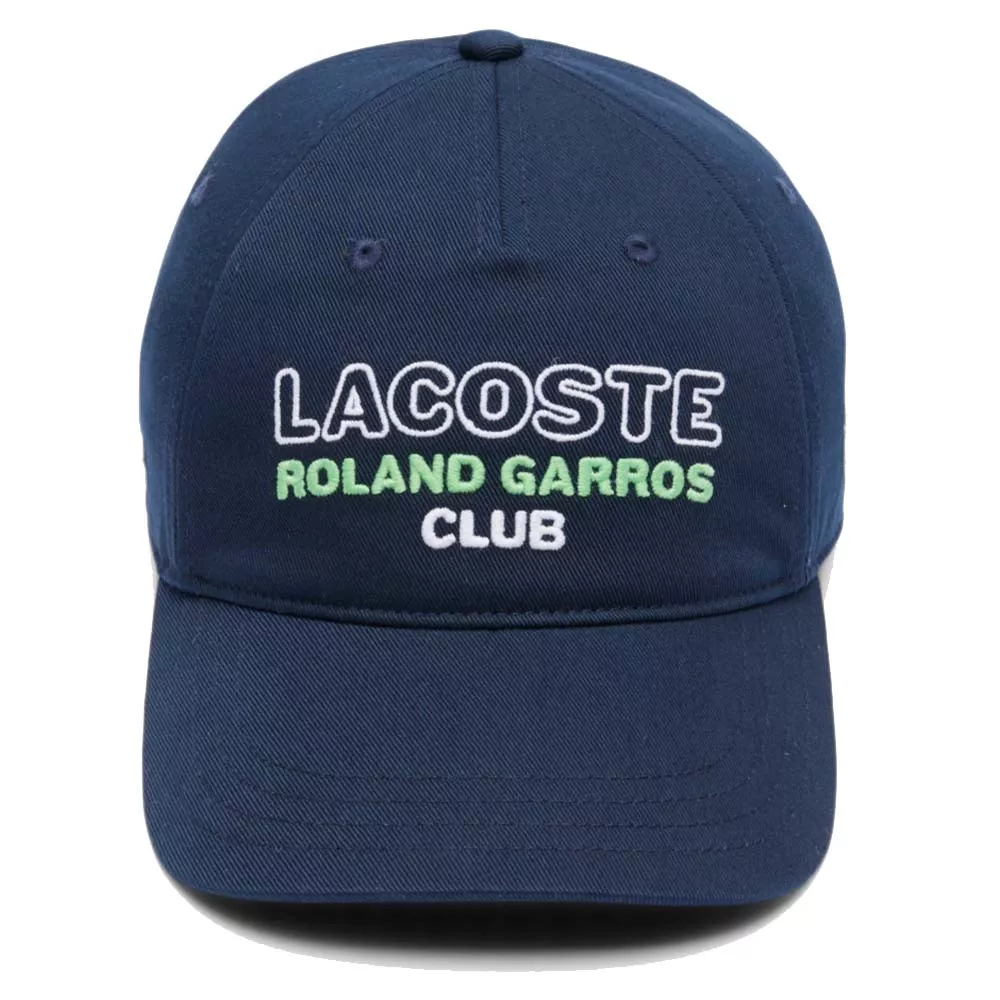Casquette Lacoste Roland Garros Club Bleu marine