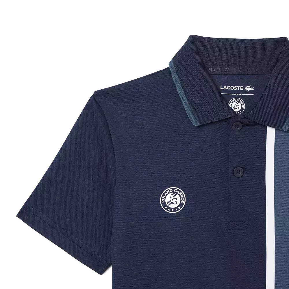 Polo Lacoste Sport Roland Garros Junior Bleu marine