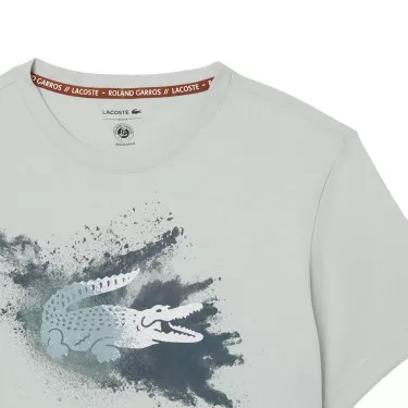 T-Shirt Lacoste Roland Garros Unisex Gris