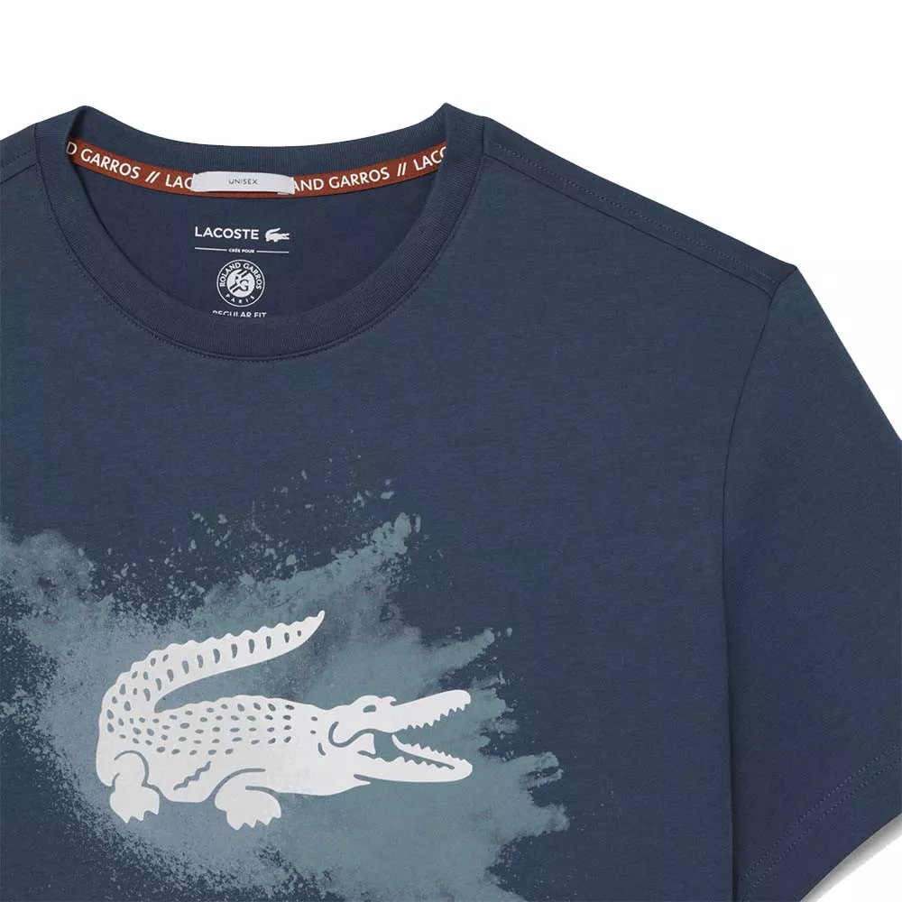 T-Shirt Lacoste Roland Garros Unisex Bleu Marine