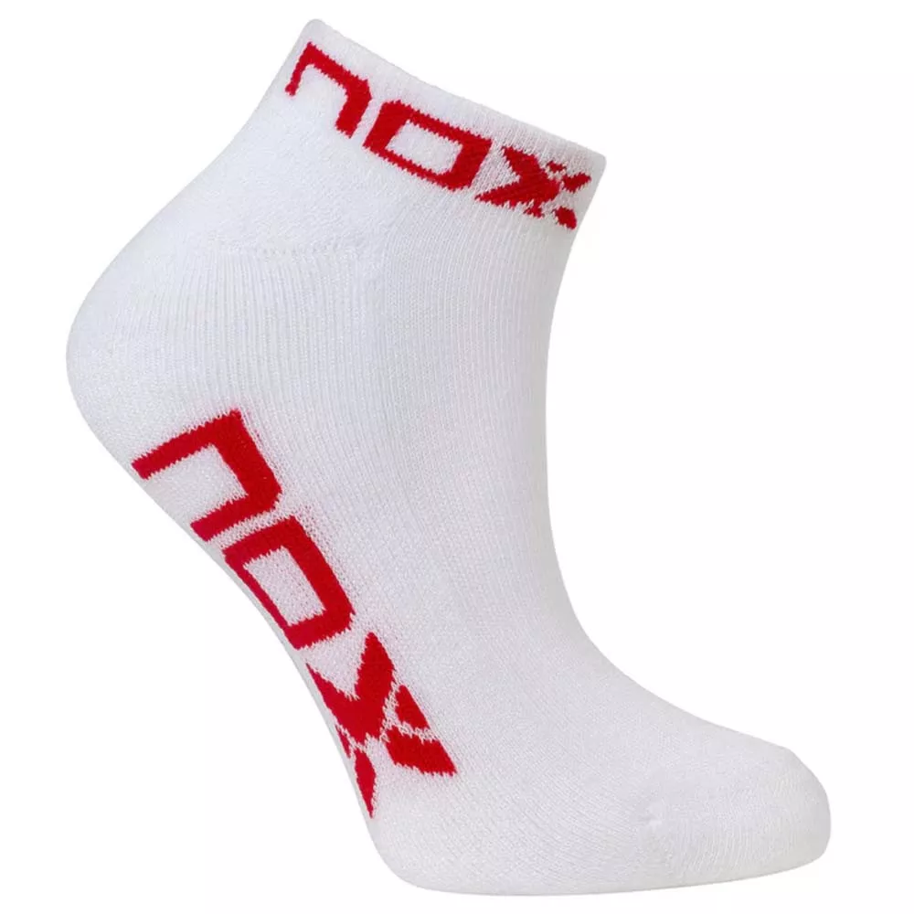 Chaussettes Nox Pinkies Femme Blanc / Rouge