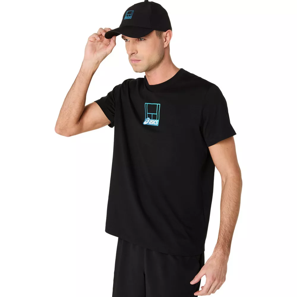 Casquette Asics Court Core Graphic Noir