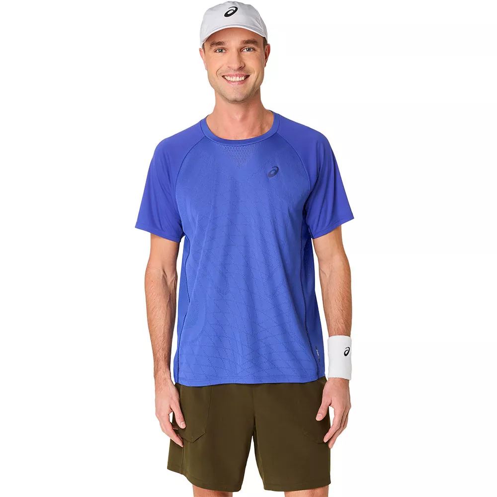 T-Shirt Asics Match Bleu