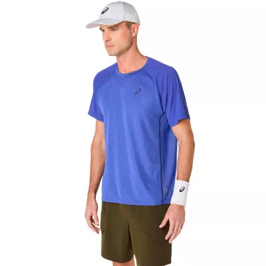T-Shirt Asics Match Bleu
