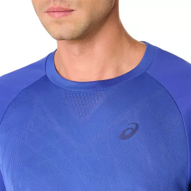 T-Shirt Asics Match Bleu