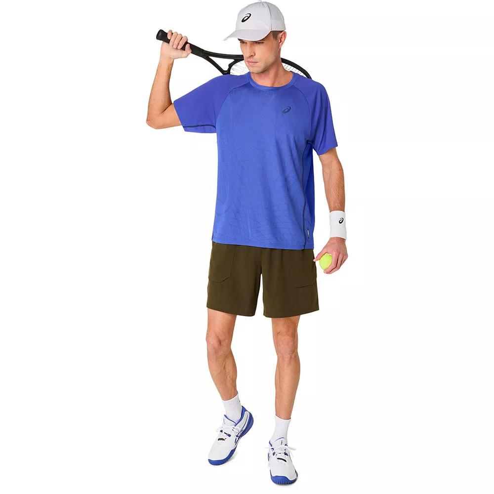 T-Shirt Asics Match Bleu