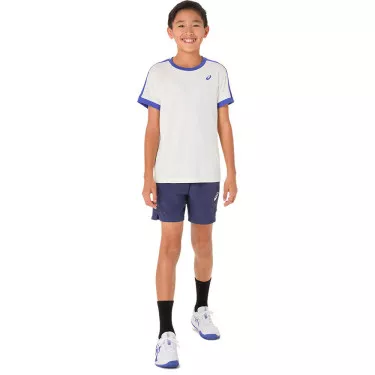 T-Shirt Asics Garçon Crème / Bleu 