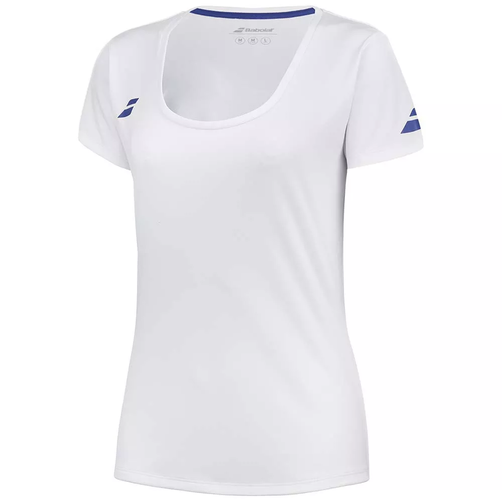 T-Shirt Babolat Play Cap Femme Blanc