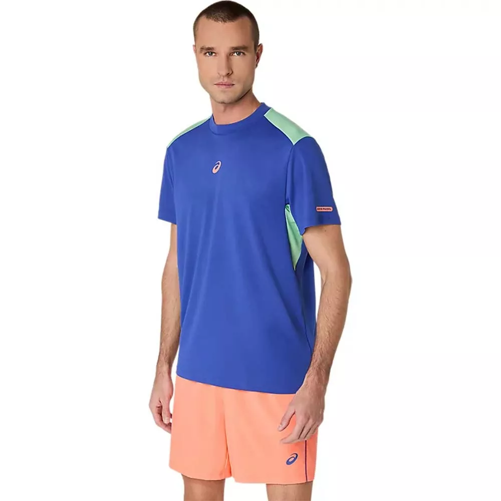 T-Shirt Asics Padel Court SS Bleu / Vert
