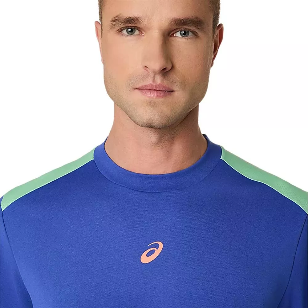 T-Shirt Asics Padel Court SS Bleu / Vert