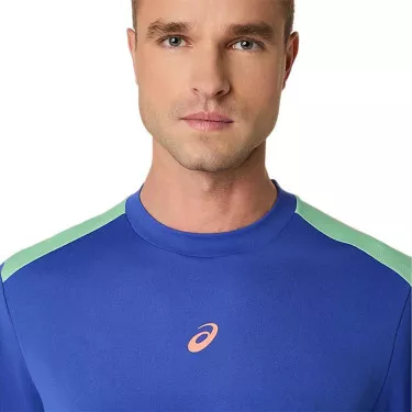T-Shirt Asics Padel Court SS Bleu / Vert