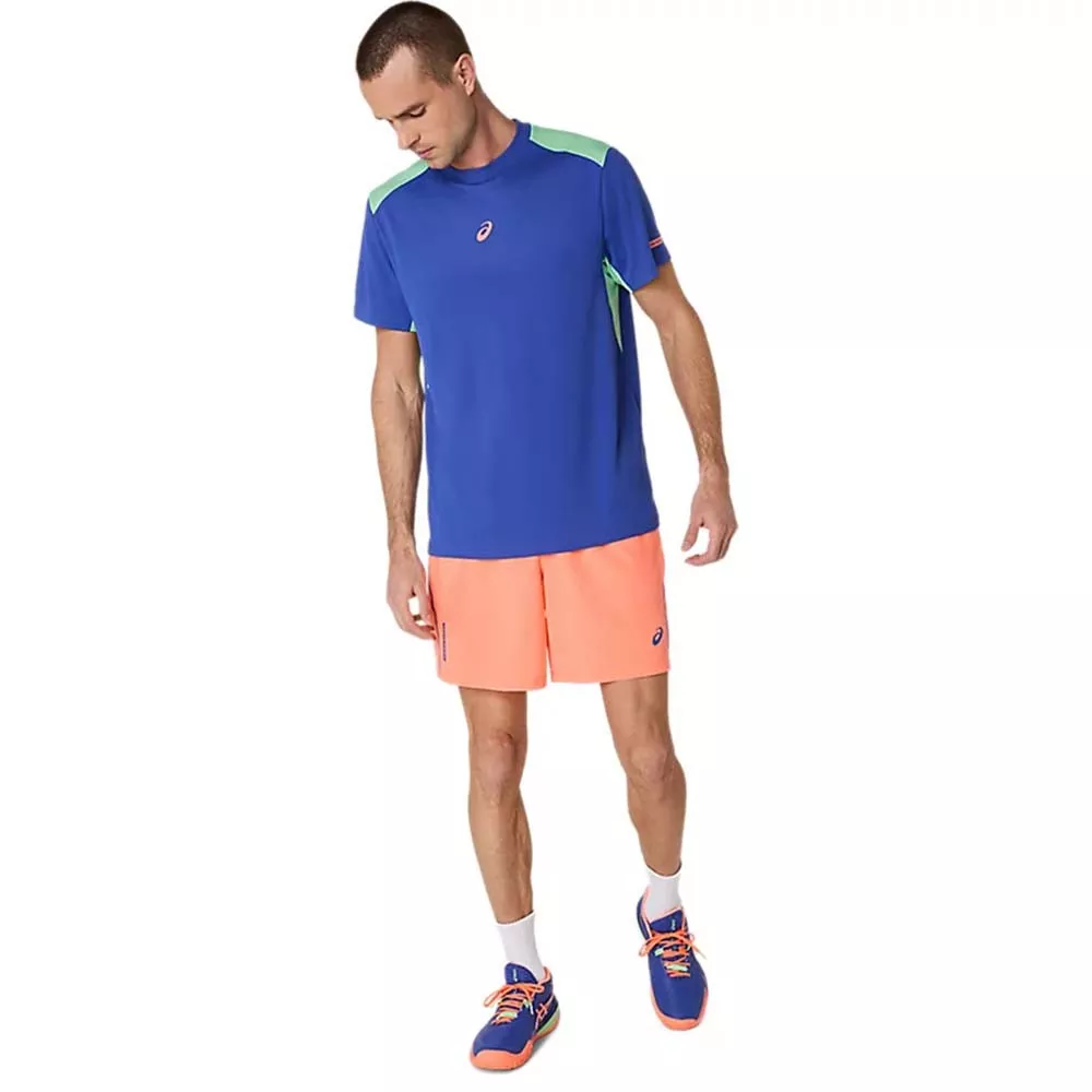 T-Shirt Asics Padel Court SS Bleu / Vert