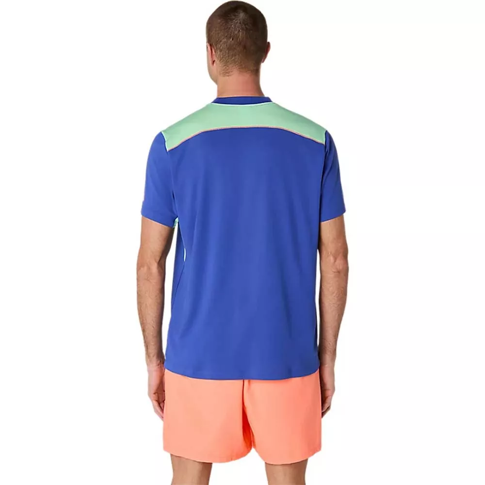 T-Shirt Asics Padel Court SS Bleu / Vert
