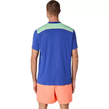 T-Shirt Asics Padel Court SS Bleu / Vert