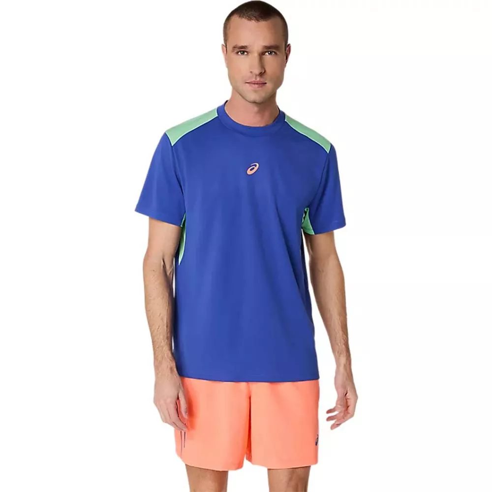 T-Shirt Asics Padel Court SS Bleu / Vert