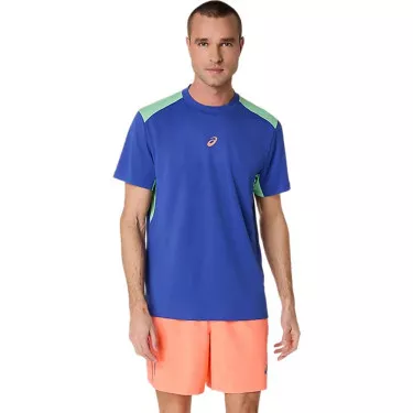 T-Shirt Asics Padel Court SS Bleu / Vert