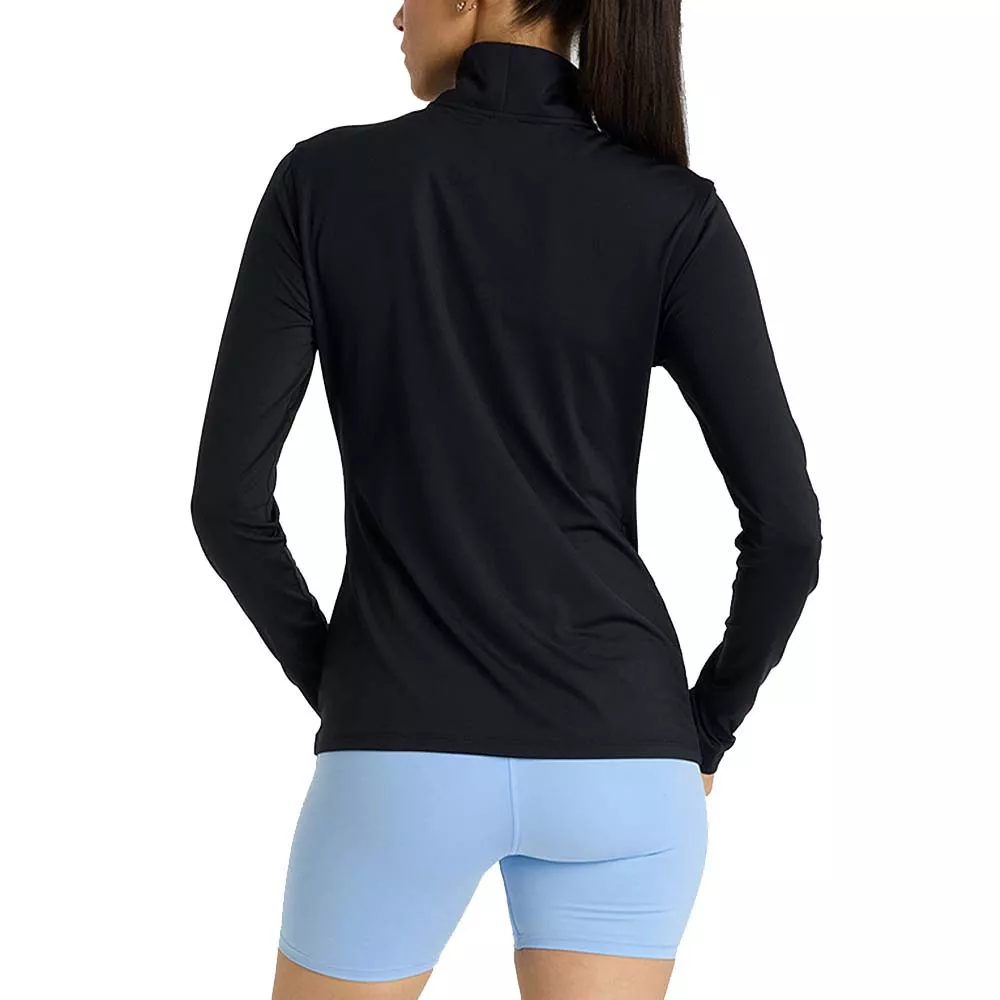 T-shirt à manches longues New Balance Quarter Zip Femme Noir