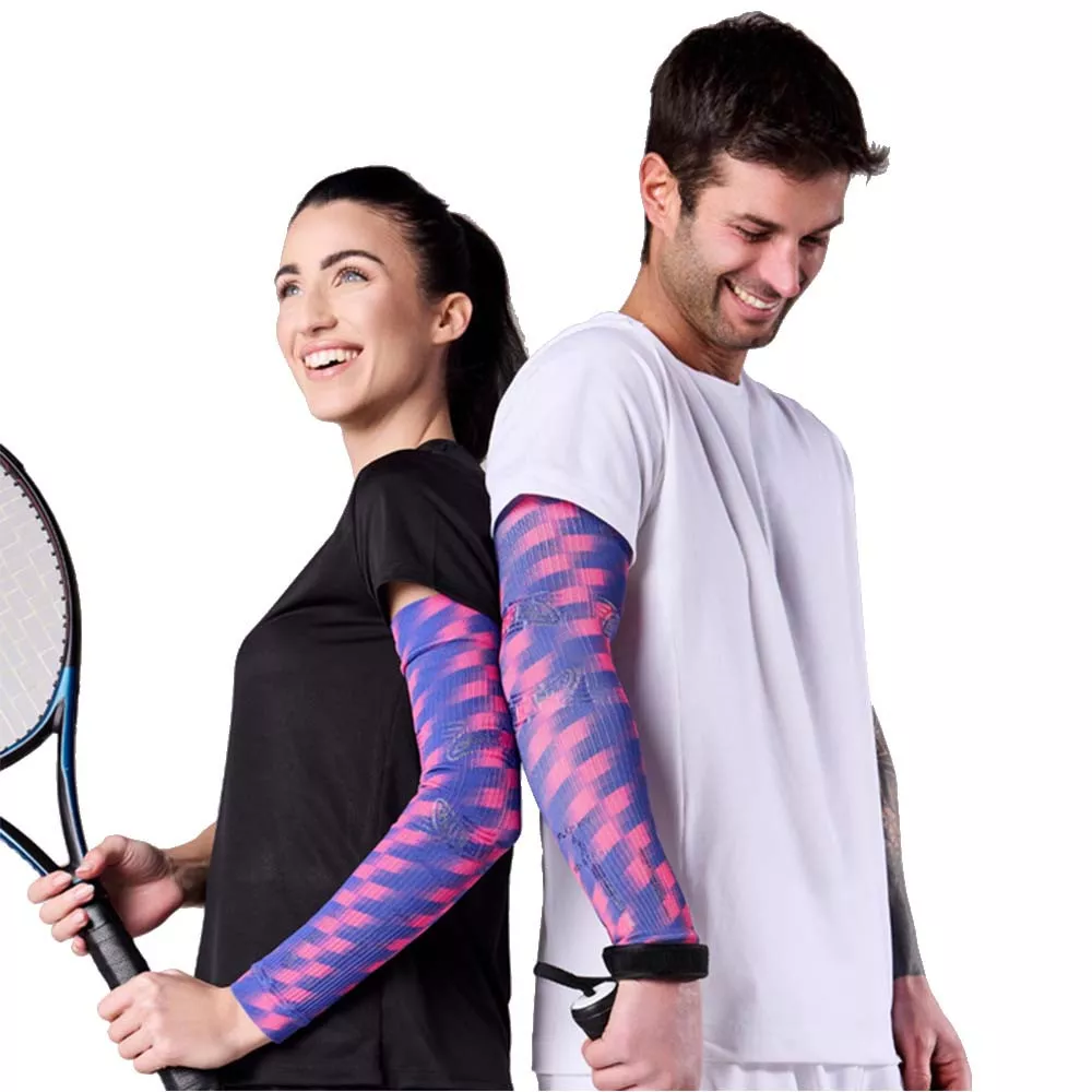 Manchon de compression Floky NO-STRAIN Tokyo Bleu / Rose