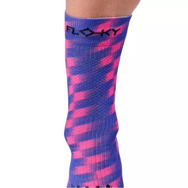 Chaussettes de compression Floky S-MASH 3D FANTASY Tokyo Bleu / Rose