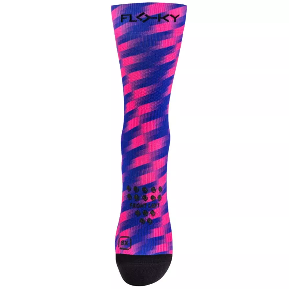 Chaussettes de compression Floky S-MASH 3D FANTASY Tokyo Bleu / Rose