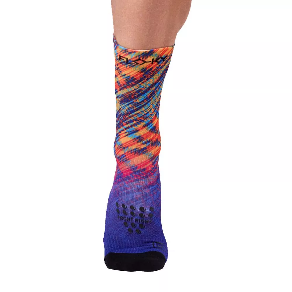 Chaussettes de compression Floky S-MASH 3D FANTASY Delhi Violet / Jaune