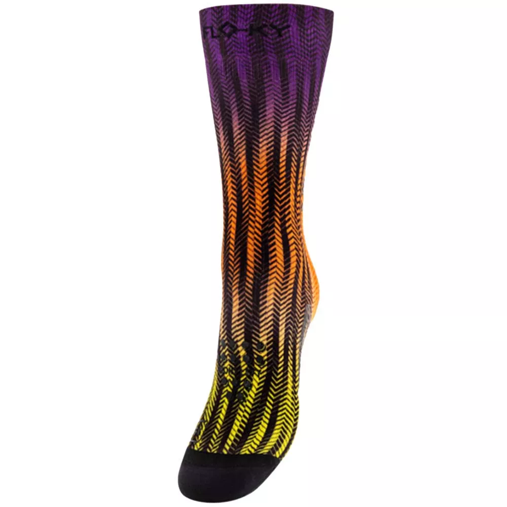Chaussettes de compression Floky S-MASH 3D FANTASY Delhi Violet / Jaune