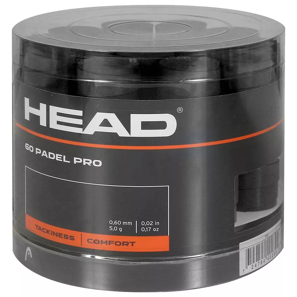 Boîte Surgrips Head Padel Pro Noir x 60