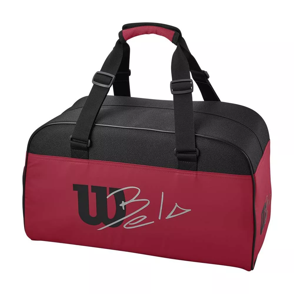 Sac De Raquettes De Tennis Wilson Tour Rouge - Pour 3 Raquettes, Avec Sangle Et Poche - Occasion Bon État