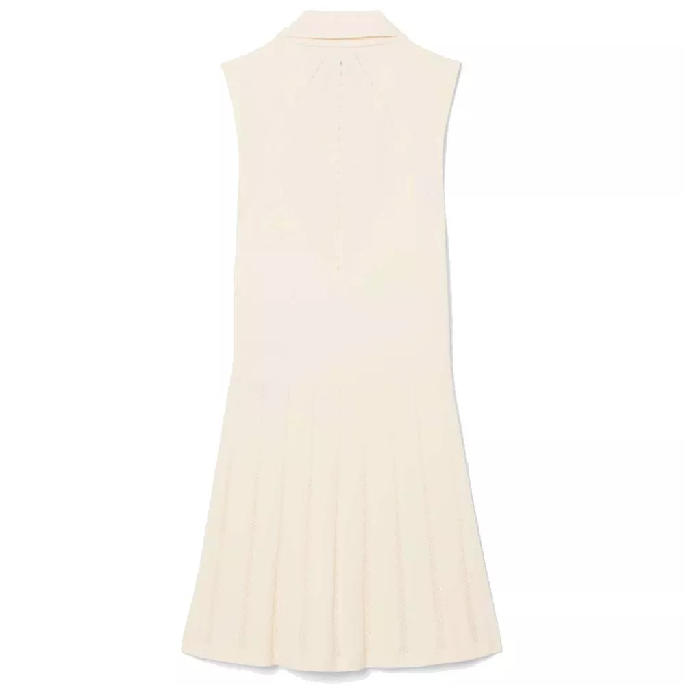 Robe Lacoste Tennis Strech Femme Beige