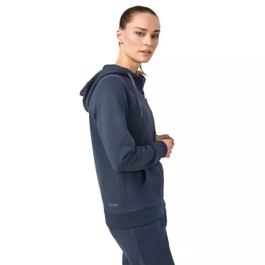 Veste à capuche Head Club Original FZ Femme Bleu marine