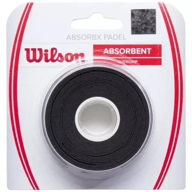 Surgrips Wilson AbsorbX Padel Overgrip Noir x 3
