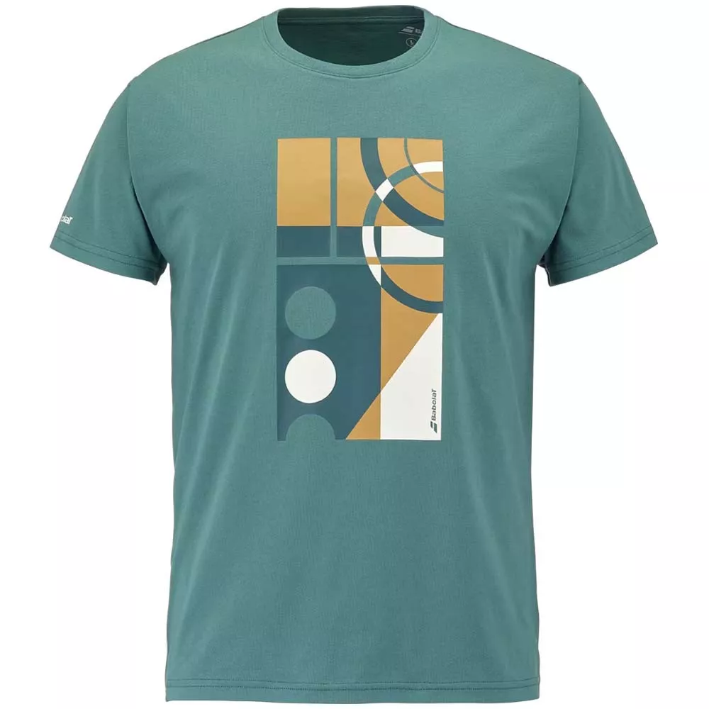 T-Shirt Babolat Exercise Message Vert