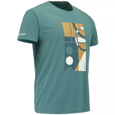 T-Shirt Babolat Exercise Message Vert