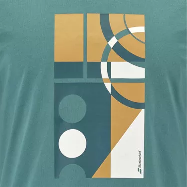 T-Shirt Babolat Exercise Message Vert