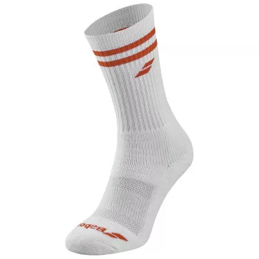 Chaussettes Babolat Team Single Blanc / Orange