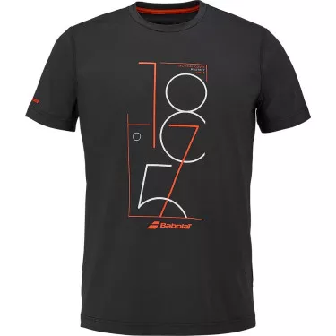 T-Shirt Babolat Exercise Graphic Noir