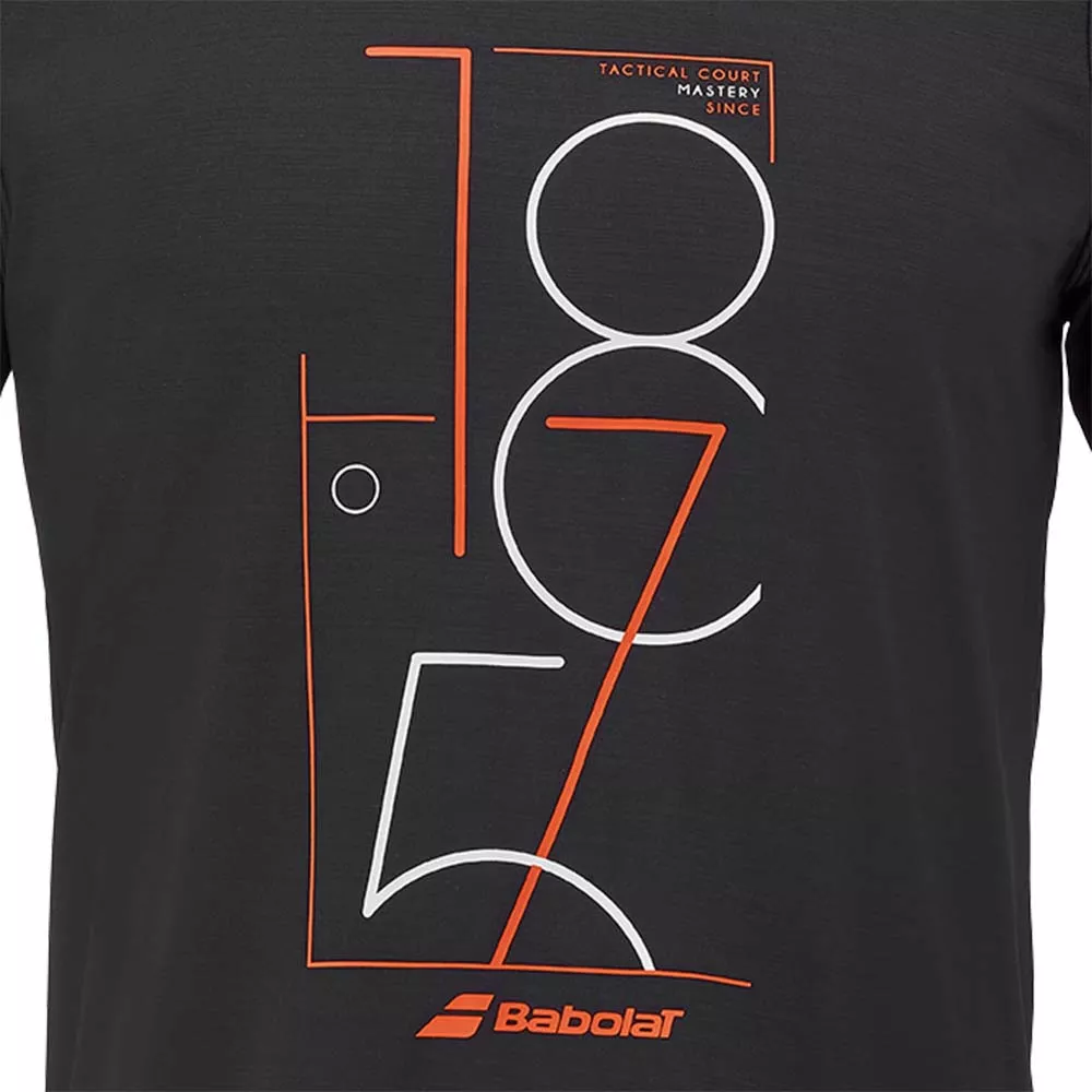 T-Shirt Babolat Exercise Graphic Noir