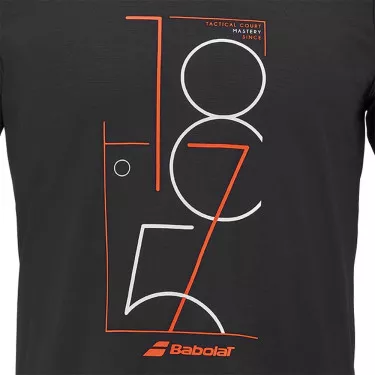 T-Shirt Babolat Exercise Graphic Noir
