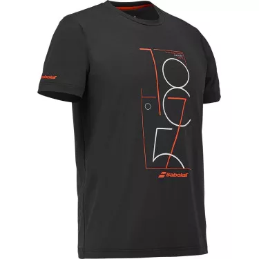 T-Shirt Babolat Exercise Graphic Noir