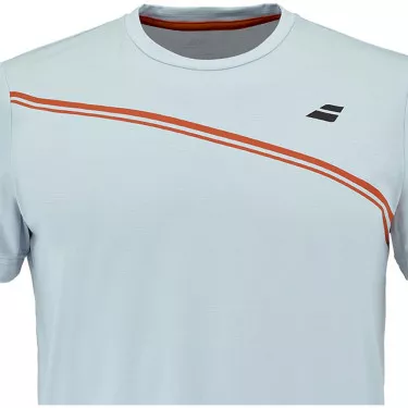 T-Shirt Babolat Play Crew Neck Bleu clair