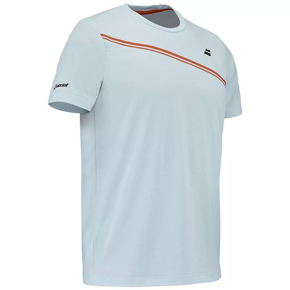 T-Shirt Babolat Play Crew Neck Bleu clair