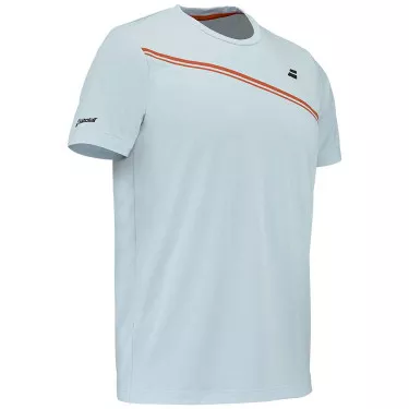 T-Shirt Babolat Play Crew Neck Bleu clair