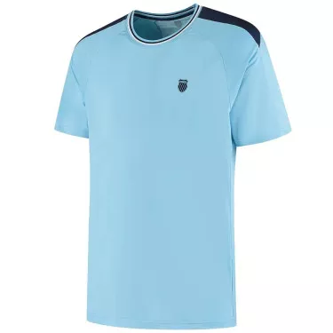 T-Shirt K-Swiss Hypercourt Mesh Crew 5 Bleu