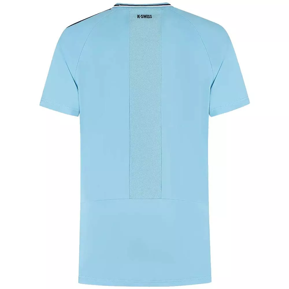 T-Shirt K-Swiss Hypercourt Mesh Crew 5 Bleu
