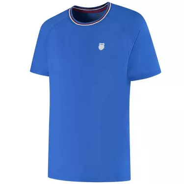 T-Shirt K-Swiss Hypercourt Melange Crew Bleu